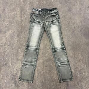 Vintage Y2K Grey Low-Rise Flare Jeans